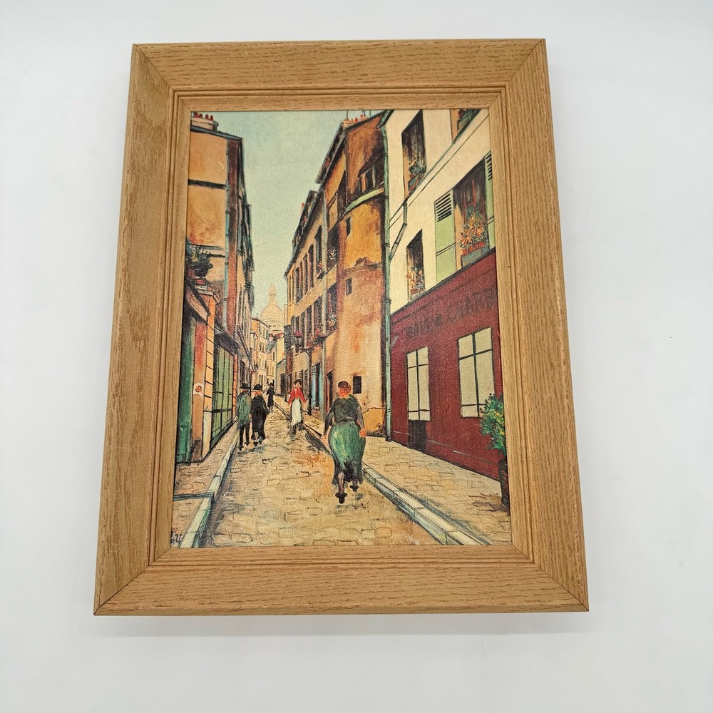 Maurice Utrillo‎ Montmartre France Street Scene Framed Museum Art Reproduction